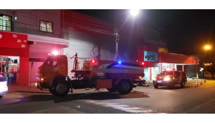 Guaraniaçu – Bombeiros atendem principio de incêndio após acidente doméstico 